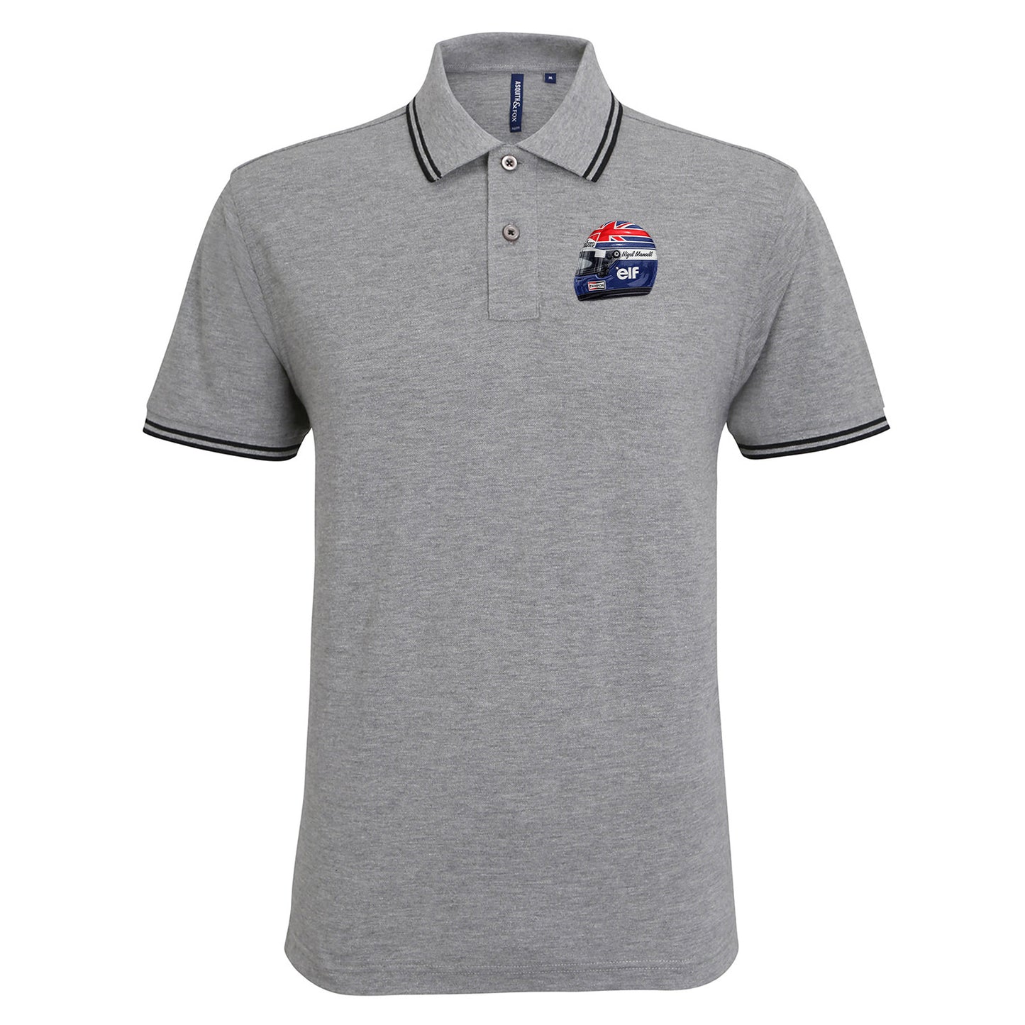 Nigel Mansell World Champion 1992 Tipped Polo Shirt 