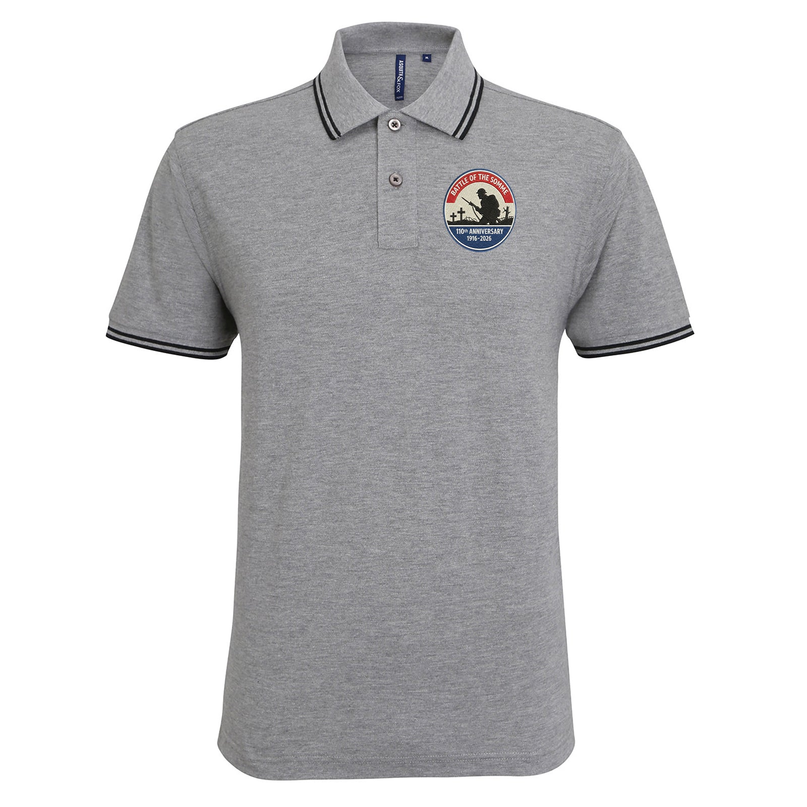 Battle of The Somme 110th Anniversary Tipped Polo Shirt