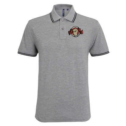 Keep The Faith Embroidered Tipped Polo Shirt
