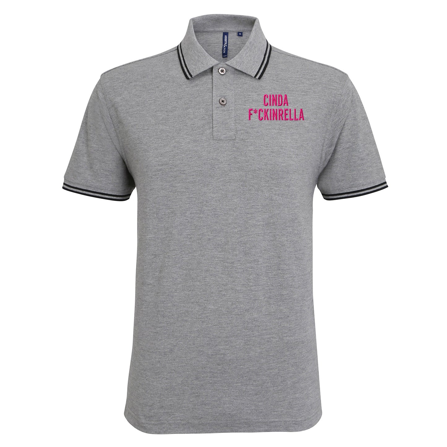 Cinder Fckinrella Tipped Polo Shirt