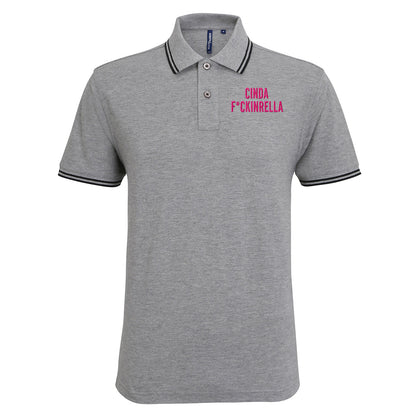 Cinder Fckinrella Tipped Polo Shirt