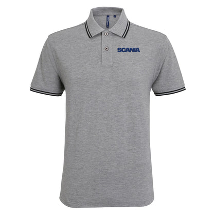 Scania Trucks Tipped Polo Shirt