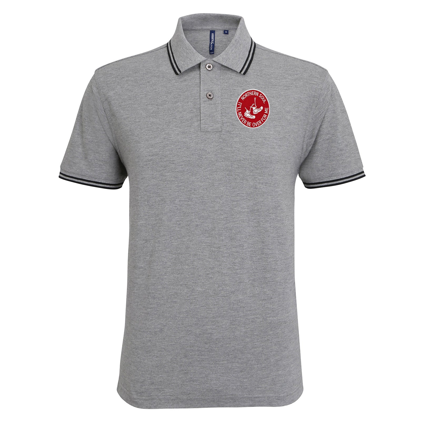 Northern Soul It'll Never Be Over for Me Tipped Polo Shirt