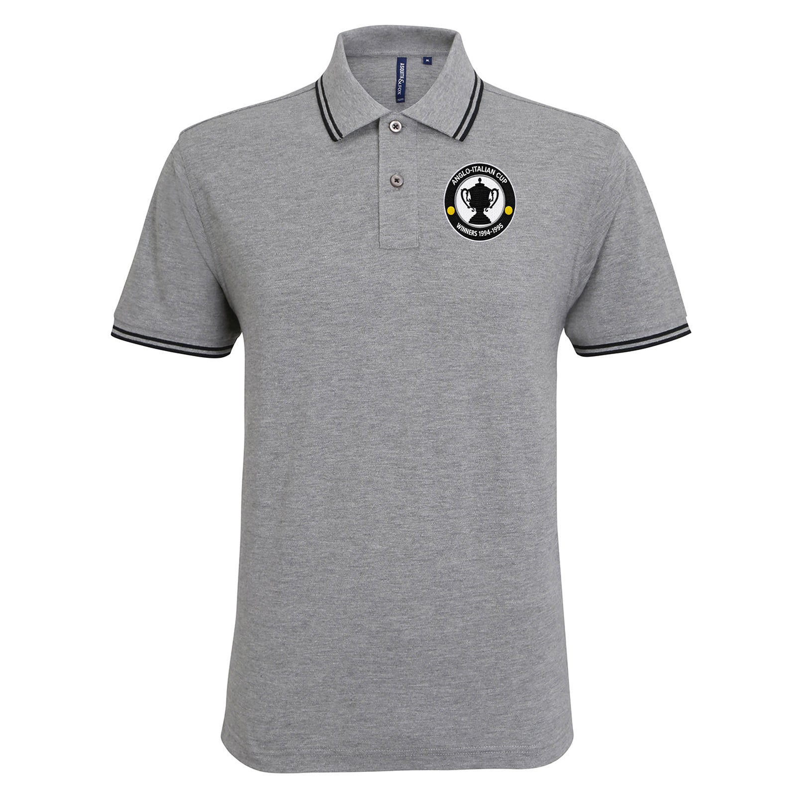 Retro Notts Anglo-Italian Cup Tipped Polo Shirt 
