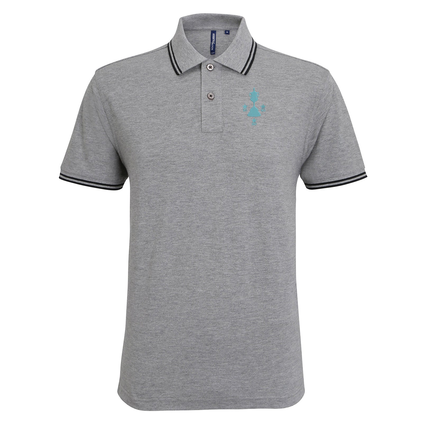 Sky Blues Senior Cup Winners Tipped Polo Shirt