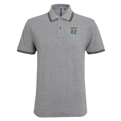 Retro Rotterdam 82 Embroidered Tipped Polo Shirt