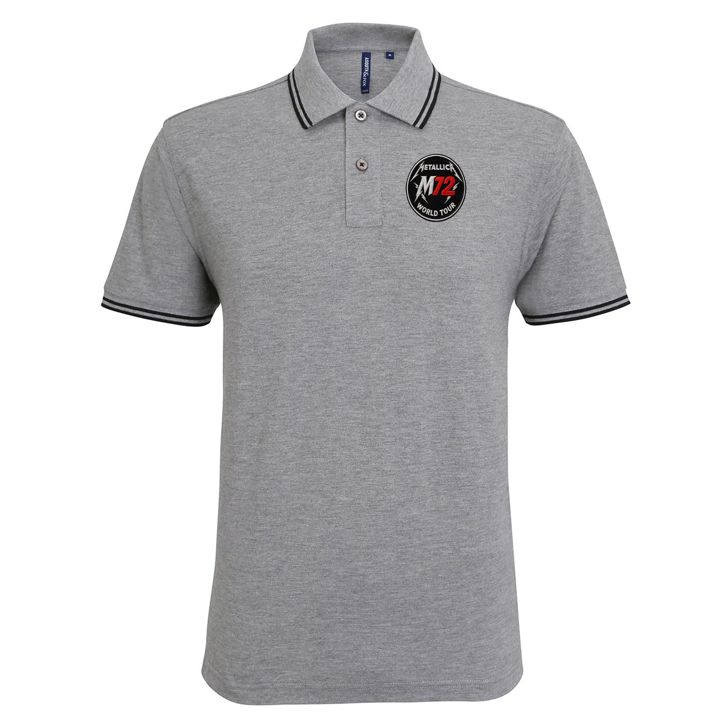 Metallica M72 World Tour Tipped Polo Shirt