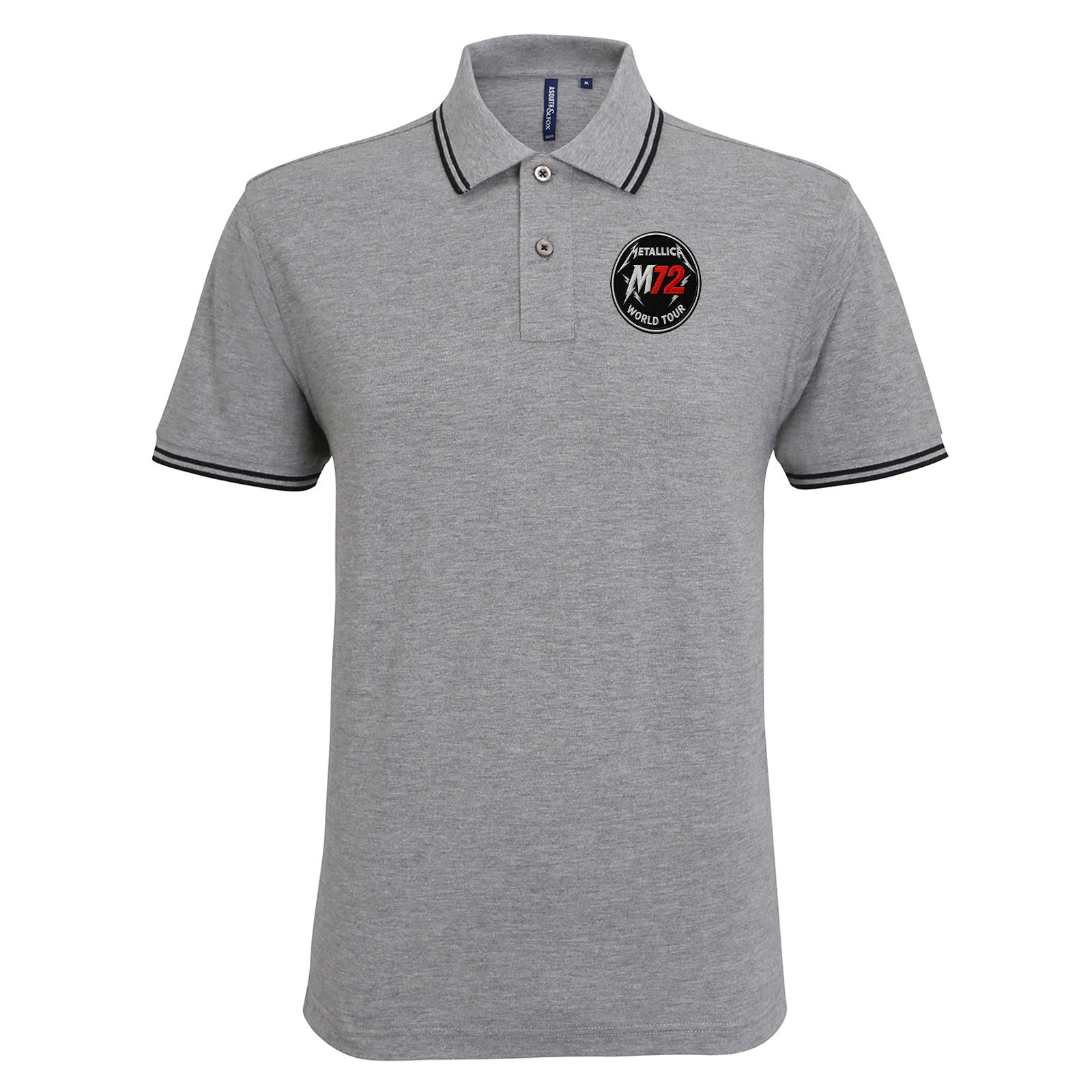 Metallica M72 World Tour Tipped Polo Shirt