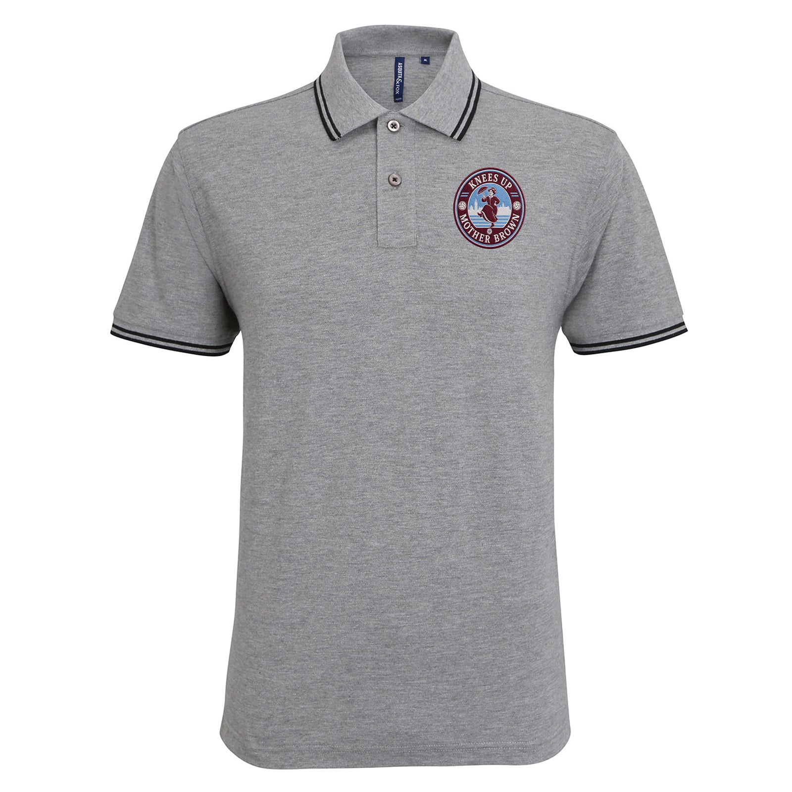 Knees Up Mother Brown West Ham KUMB Tipped Polo Shirt 