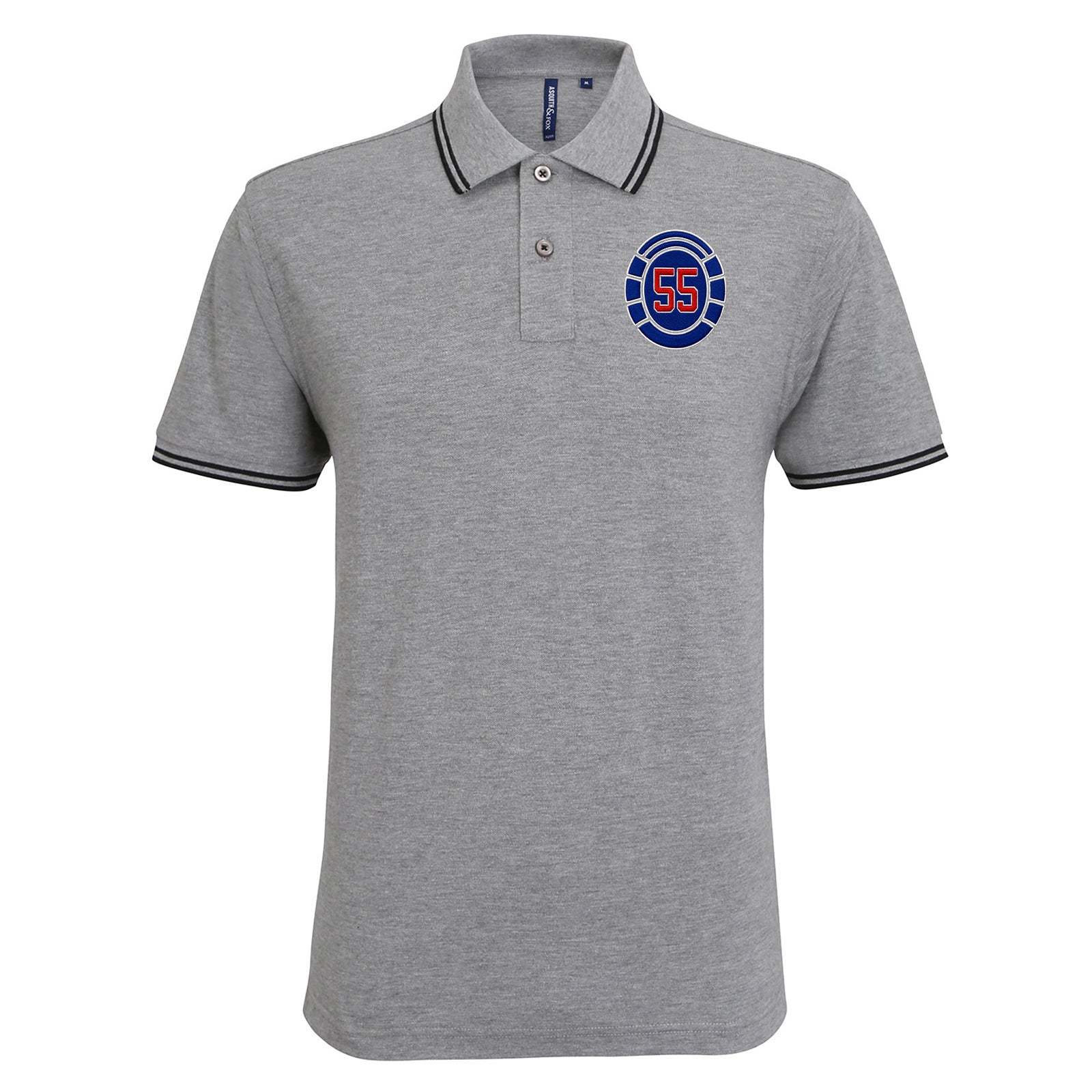 Glasgow Rangers 55 Time Champions Tipped Polo Shirt
