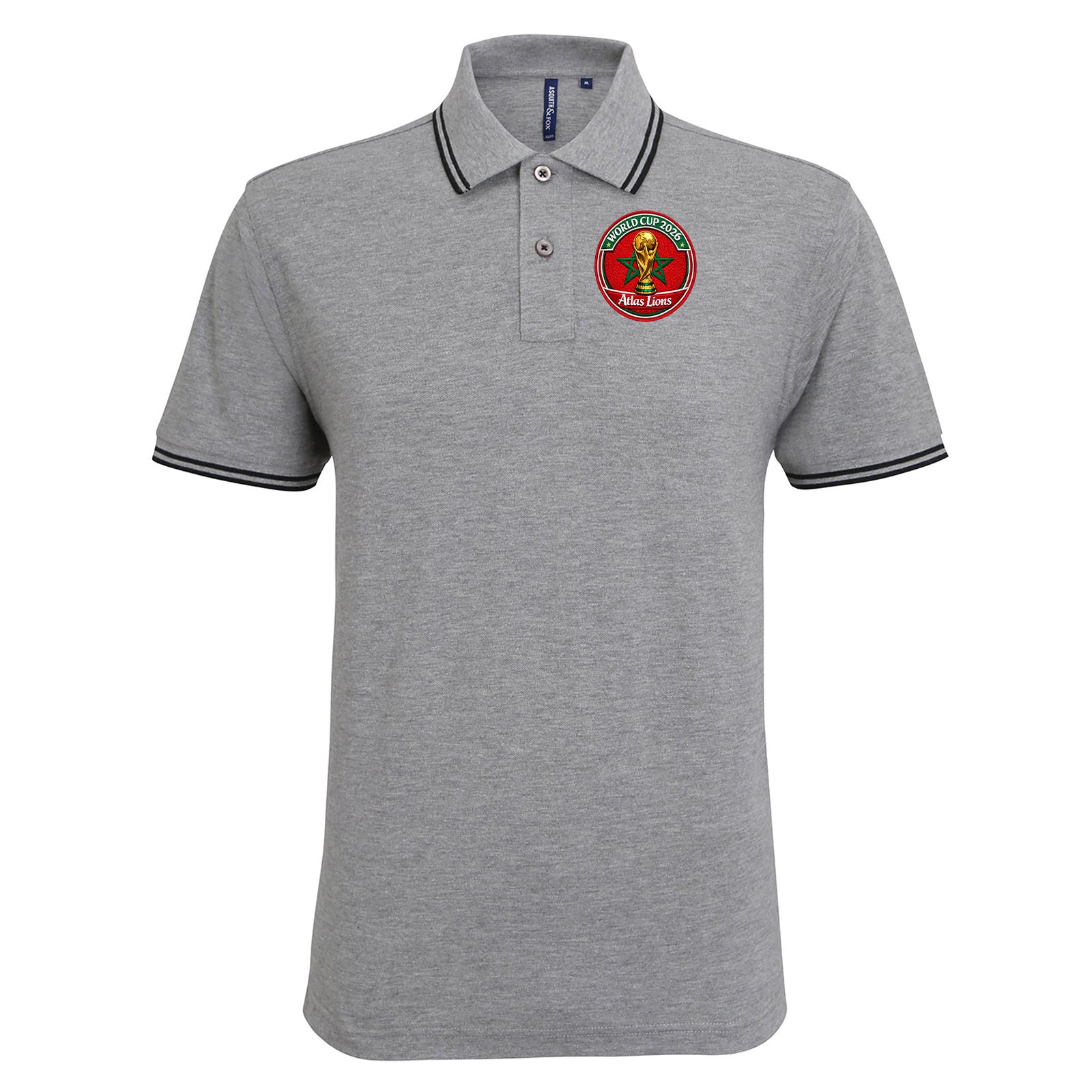 Morocco World Cup 2026 Tipped Polo Shirt 