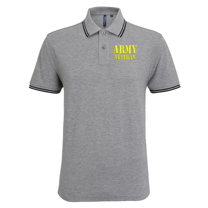 Army Veteran Tipped Polo Shirt