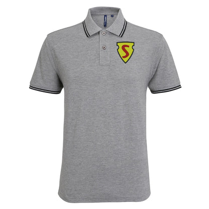 Superman Tipped Polo Shirt