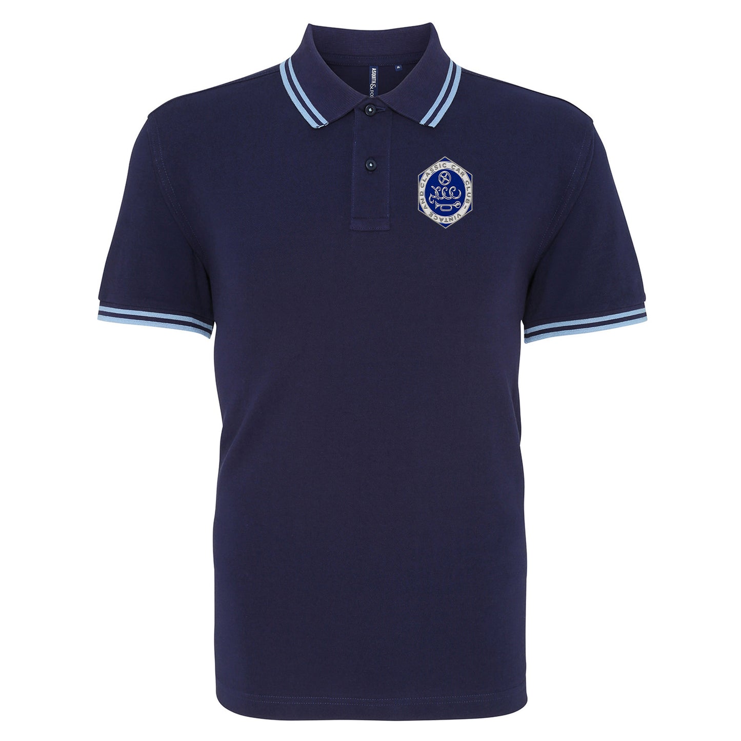 Vintage and Classic Car Club Tipped Polo Shirt