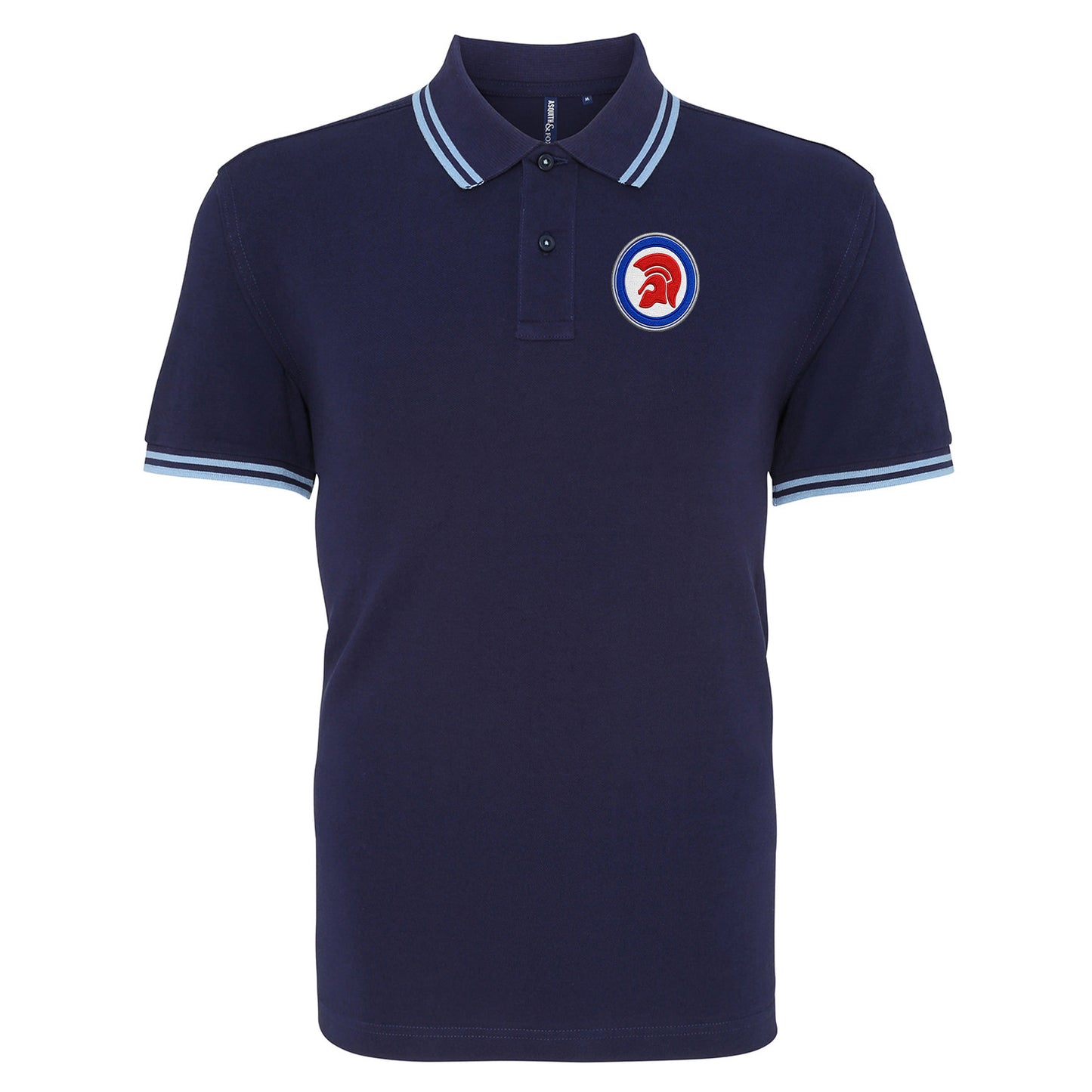 Trojan Helmet Roundel Tipped Polo Shirt