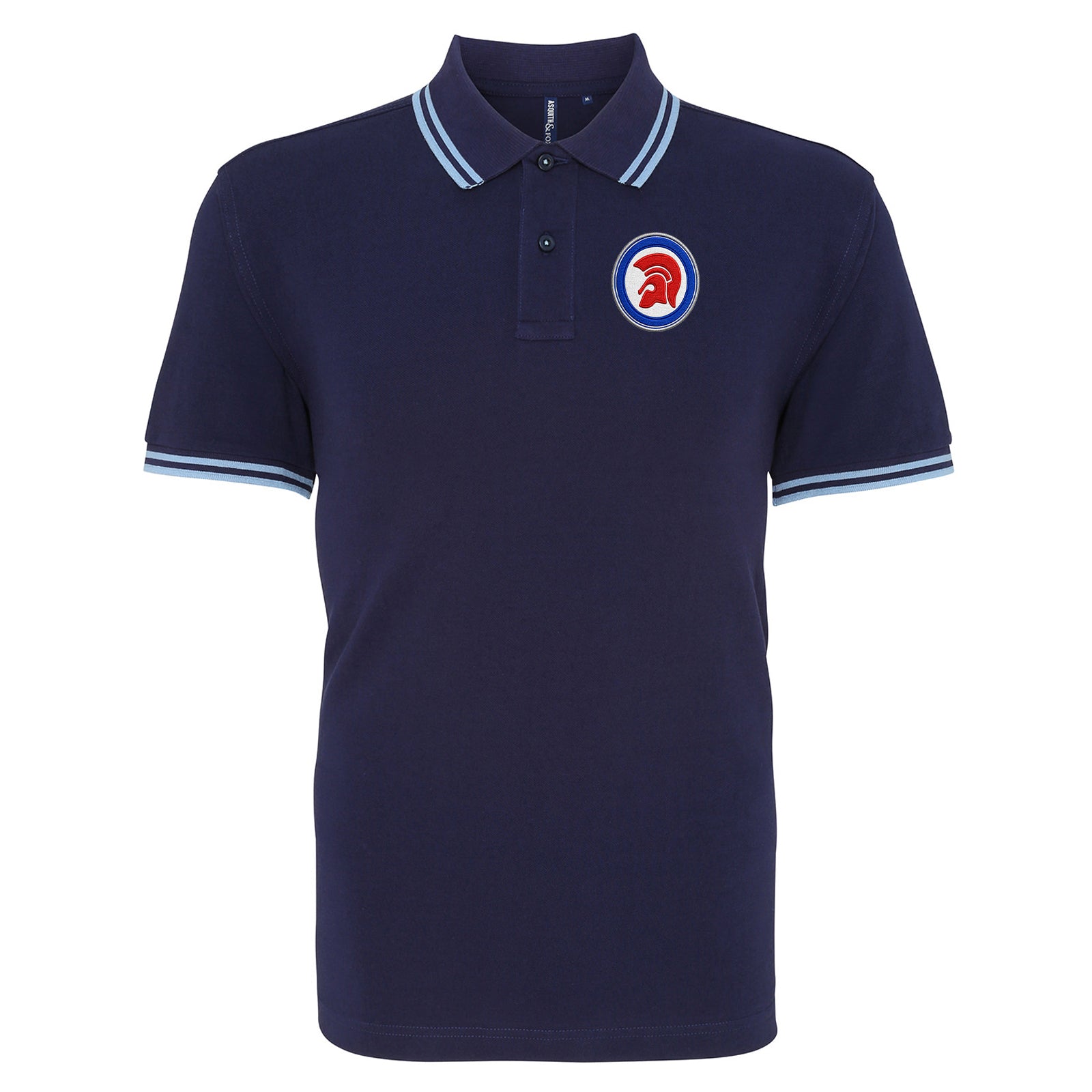 Trojan Helmet Roundel Tipped Polo Shirt
