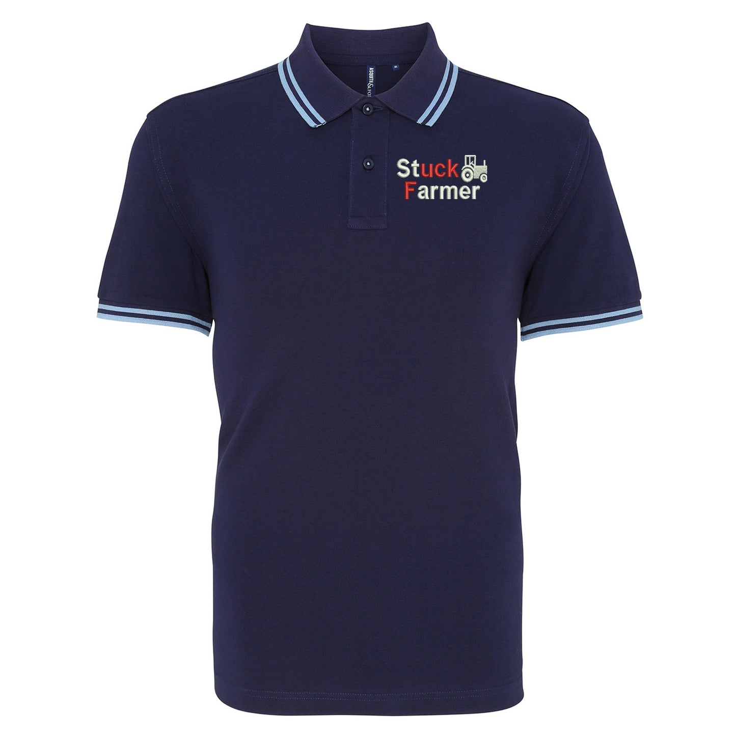 Stuck Farmer Keir Starmer Tipped Polo Shirt 