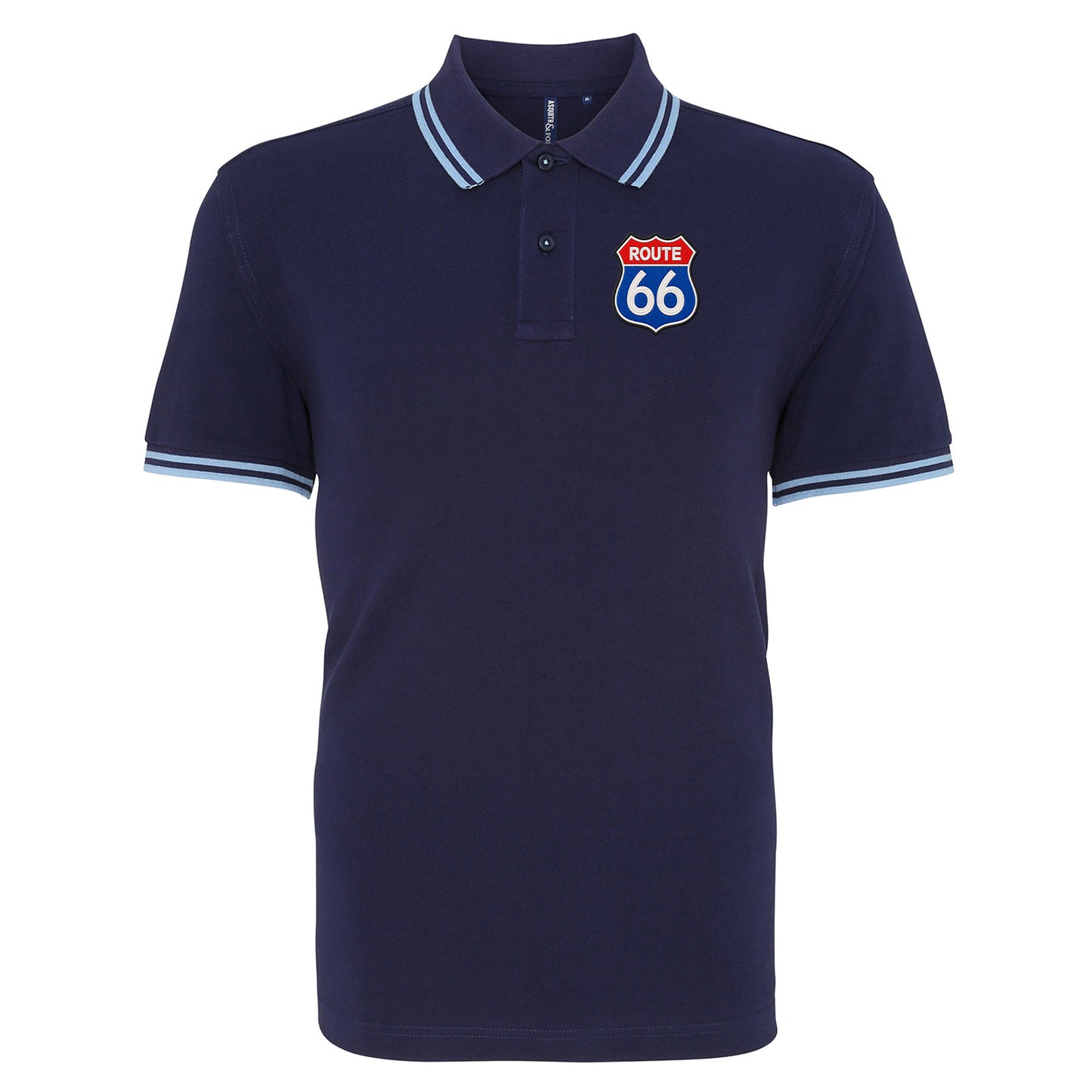 Route 66 Tipped Polo Shirt 