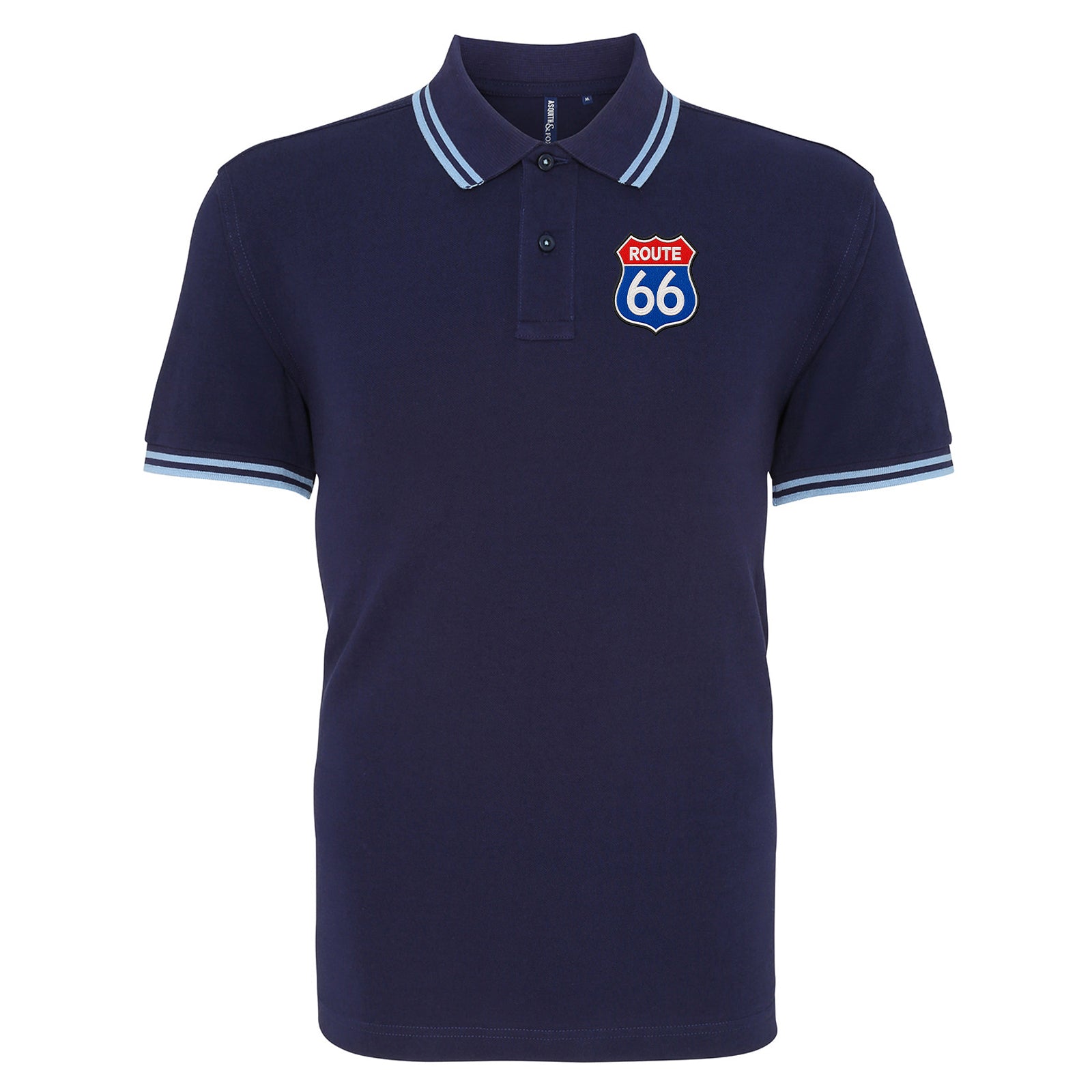Route 66 Tipped Polo Shirt 