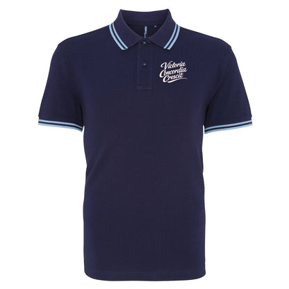 Arsenal Victoria Concordia Crescit Tipped Polo Shirt