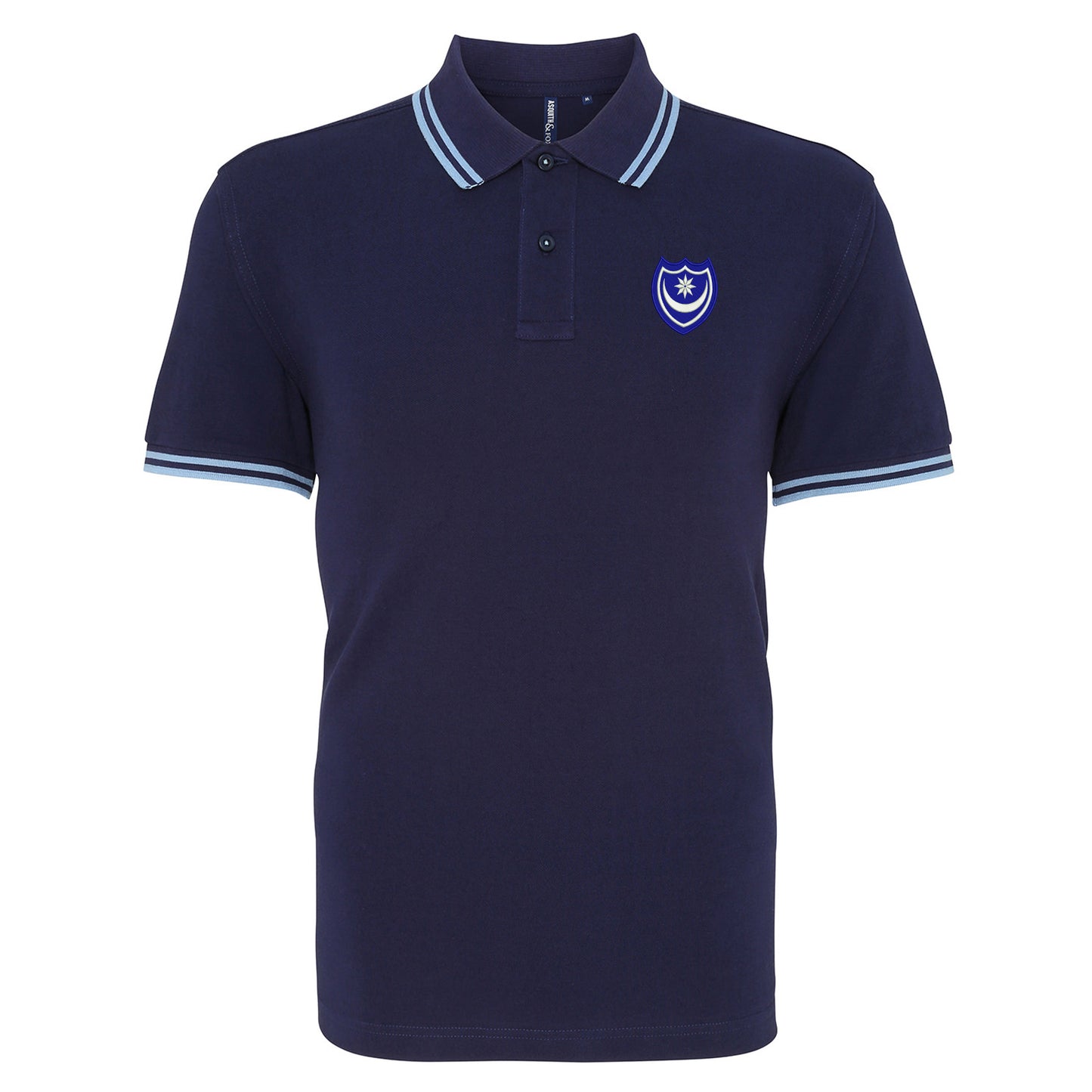 Portsmouth 1967 Embroidered Tipped Polo Shirt
