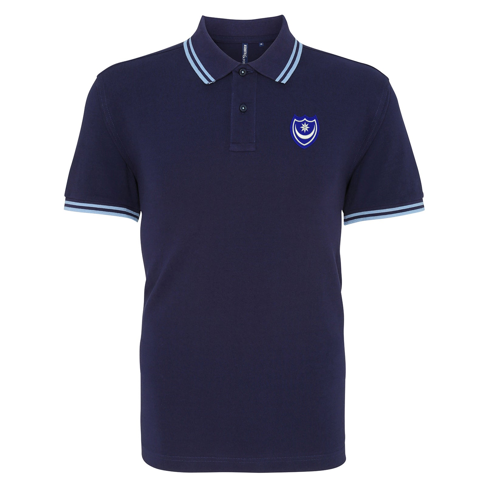 Portsmouth 1967 Embroidered Tipped Polo Shirt