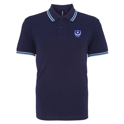 Portsmouth 1967 Embroidered Tipped Polo Shirt