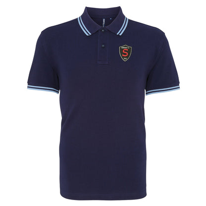 Retro Singers FC Embroidered Tipped Polo Shirt