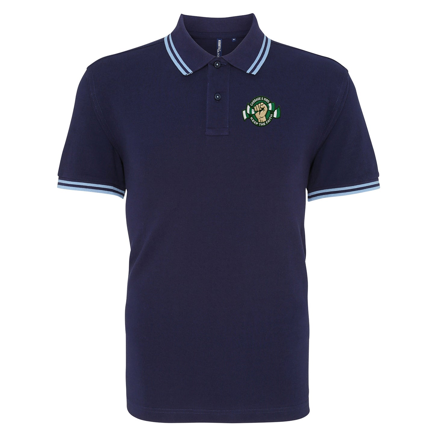 Hibernian Fans Football Tipped Polo Shirt 