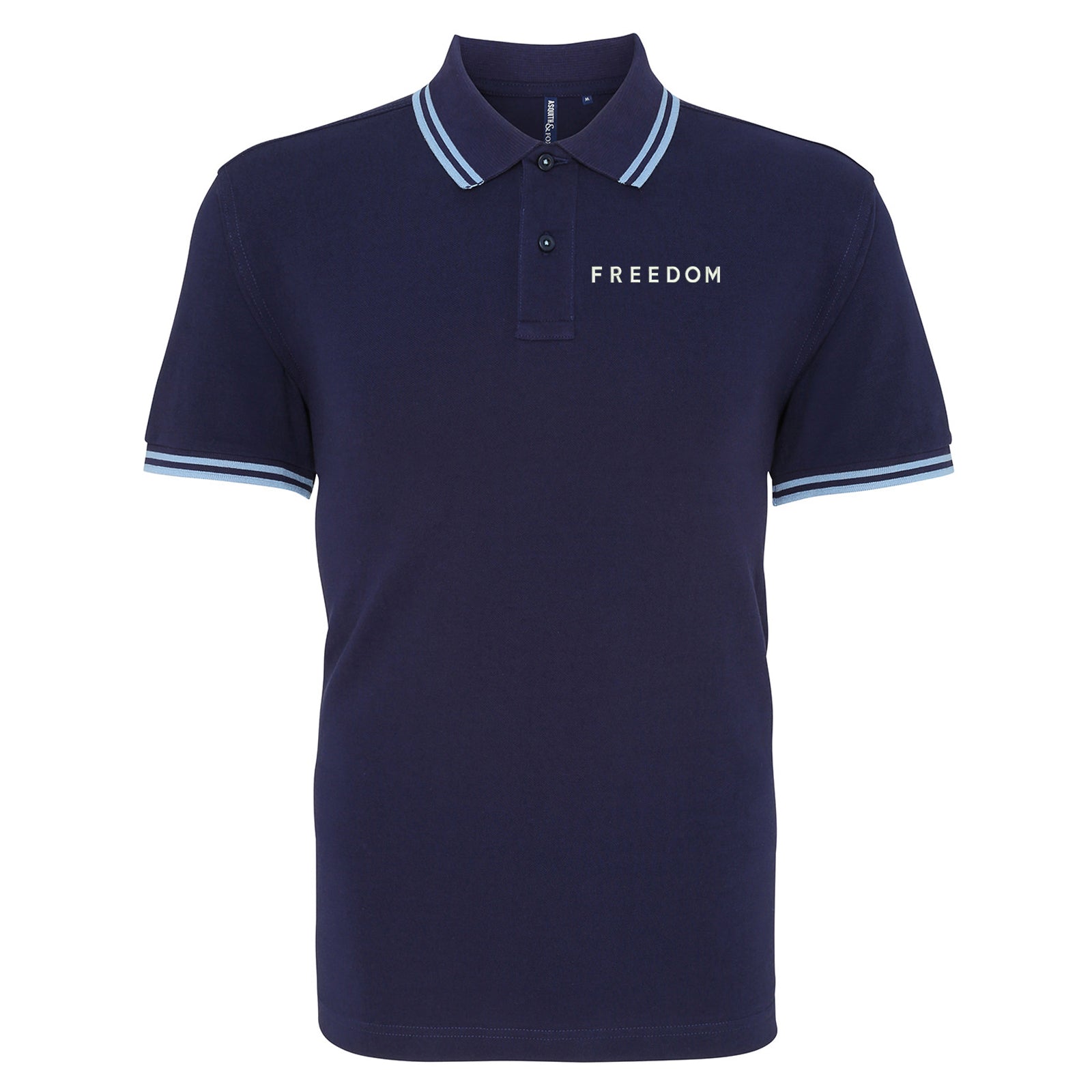 Freedom Charlie Kirk Tipped Polo Shirt