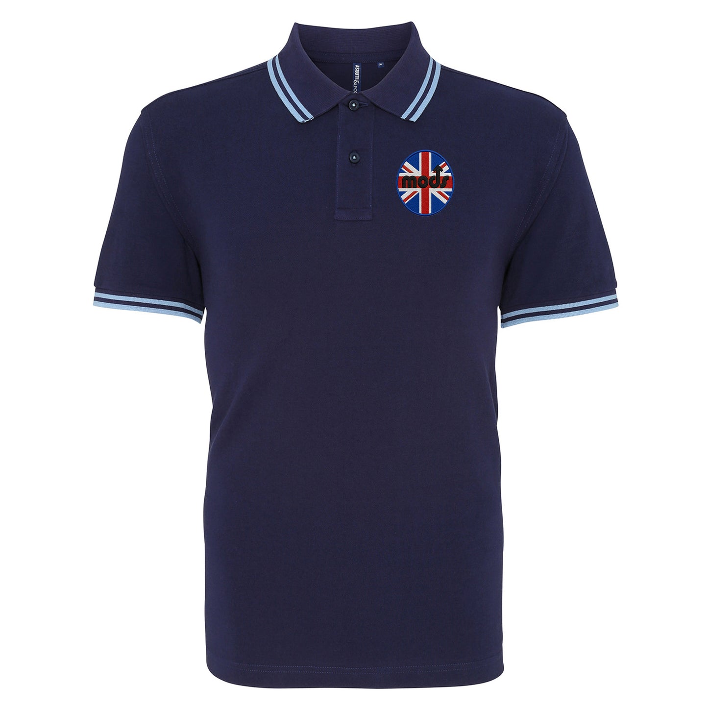 Mods Union Jack Tipped Polo Shirt