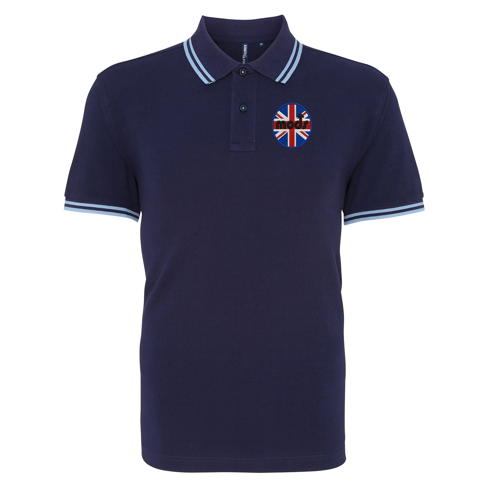 Mods Union Jack Tipped Polo Shirt