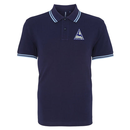 Retro Hartlepool Embroidered Tipped Polo Shirt