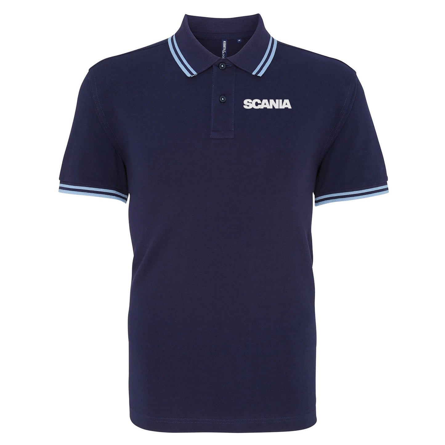Scania Trucks Tipped Polo Shirt