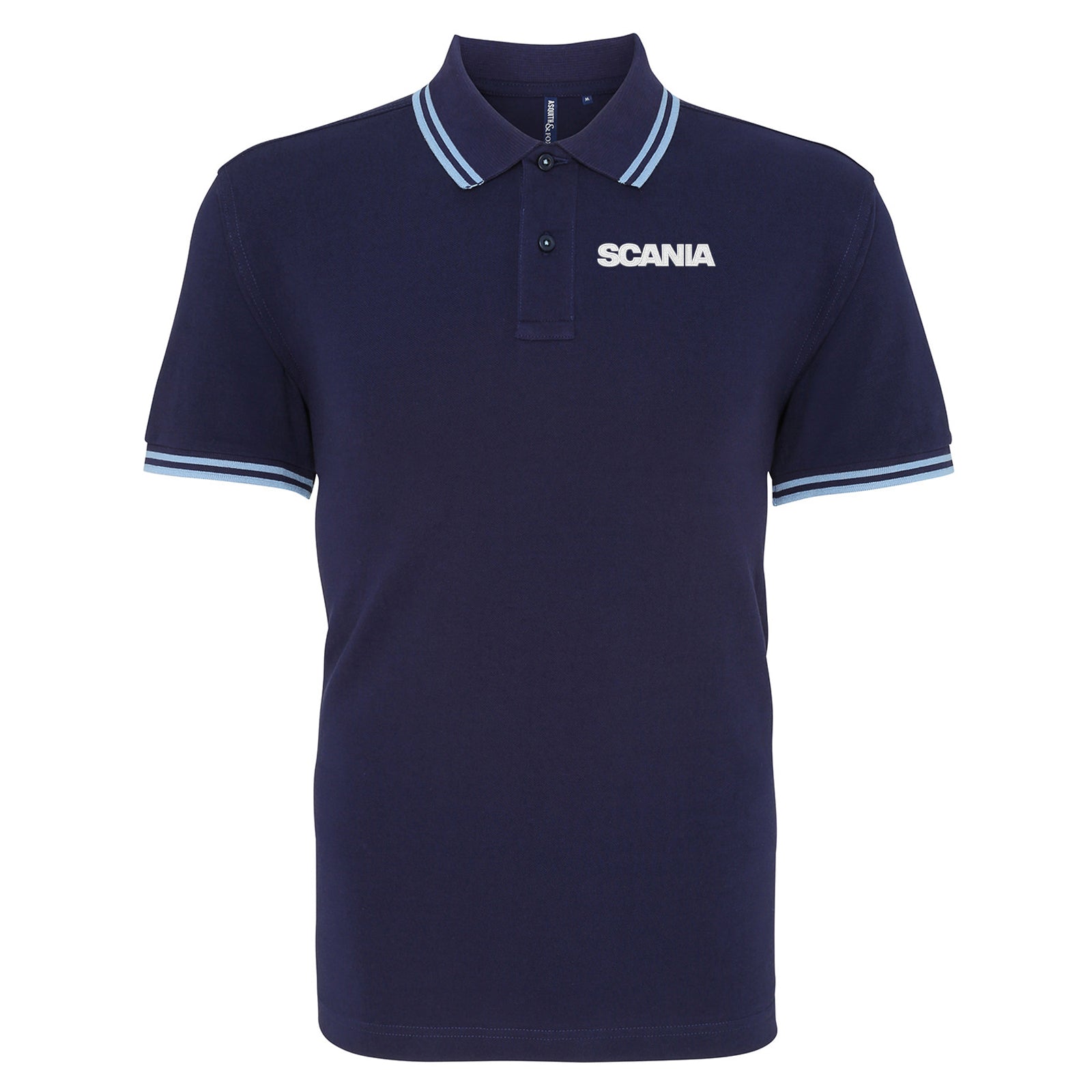 Scania Trucks Tipped Polo Shirt