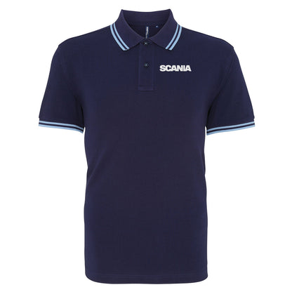 Scania Trucks Tipped Polo Shirt