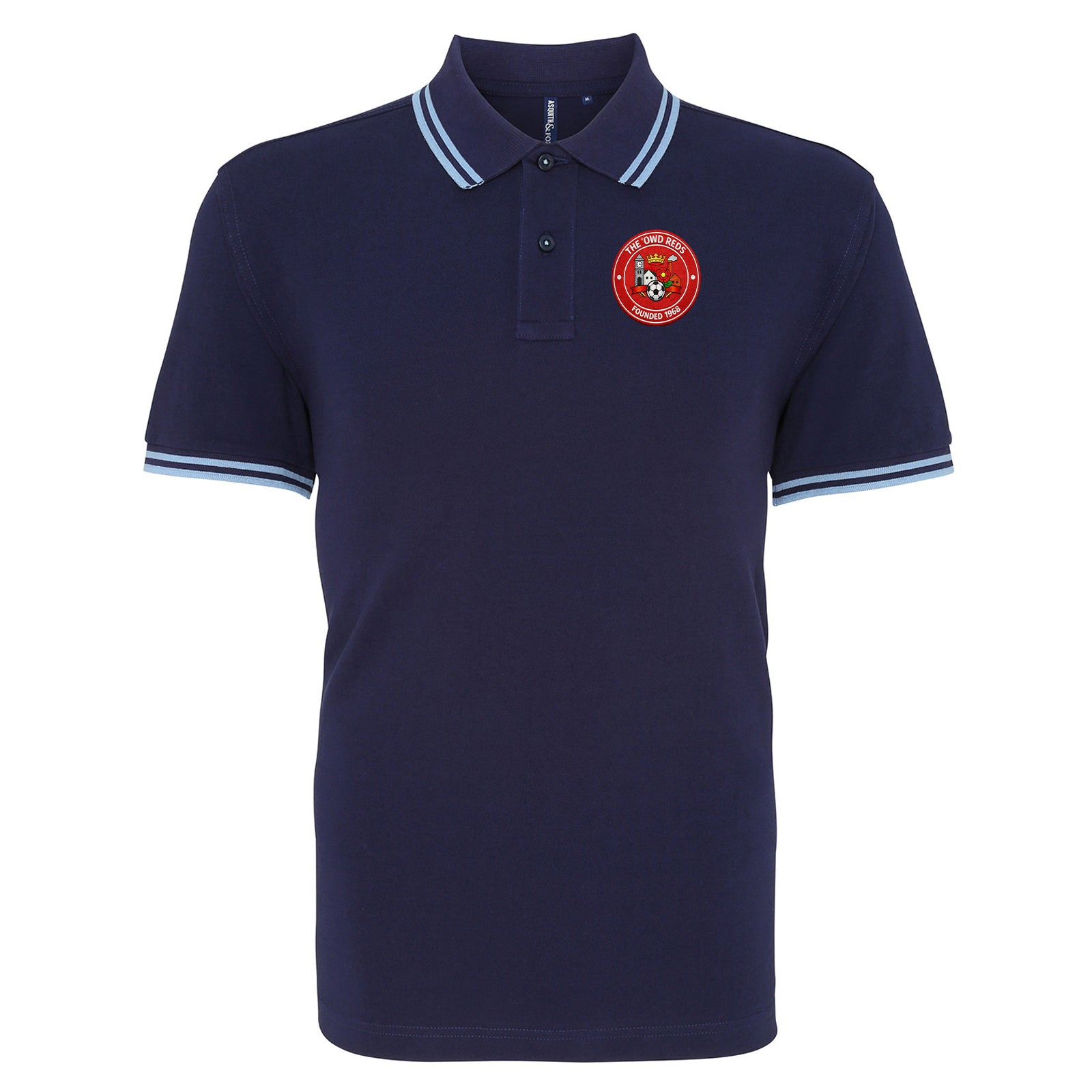 Old School Accrington Stanley Tipped Polo Shirt
