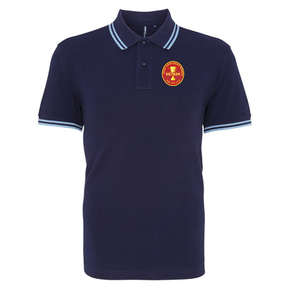 Vietnam Football Tipped Polo Shirt