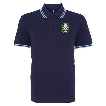 Green Brigade Celtic Football Tipped Polo Shirt 