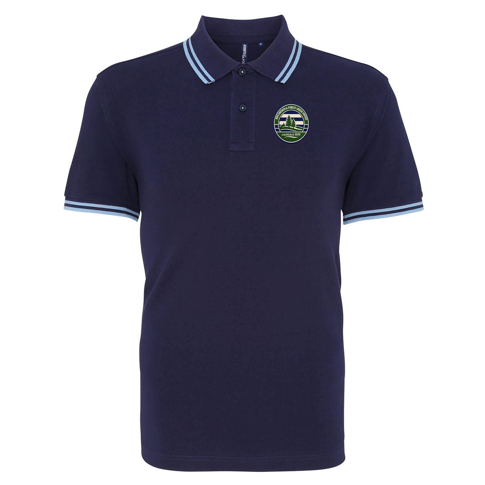 Retro Forest Green Rovers Tipped Polo Shirt