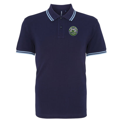 Retro Forest Green Rovers Tipped Polo Shirt