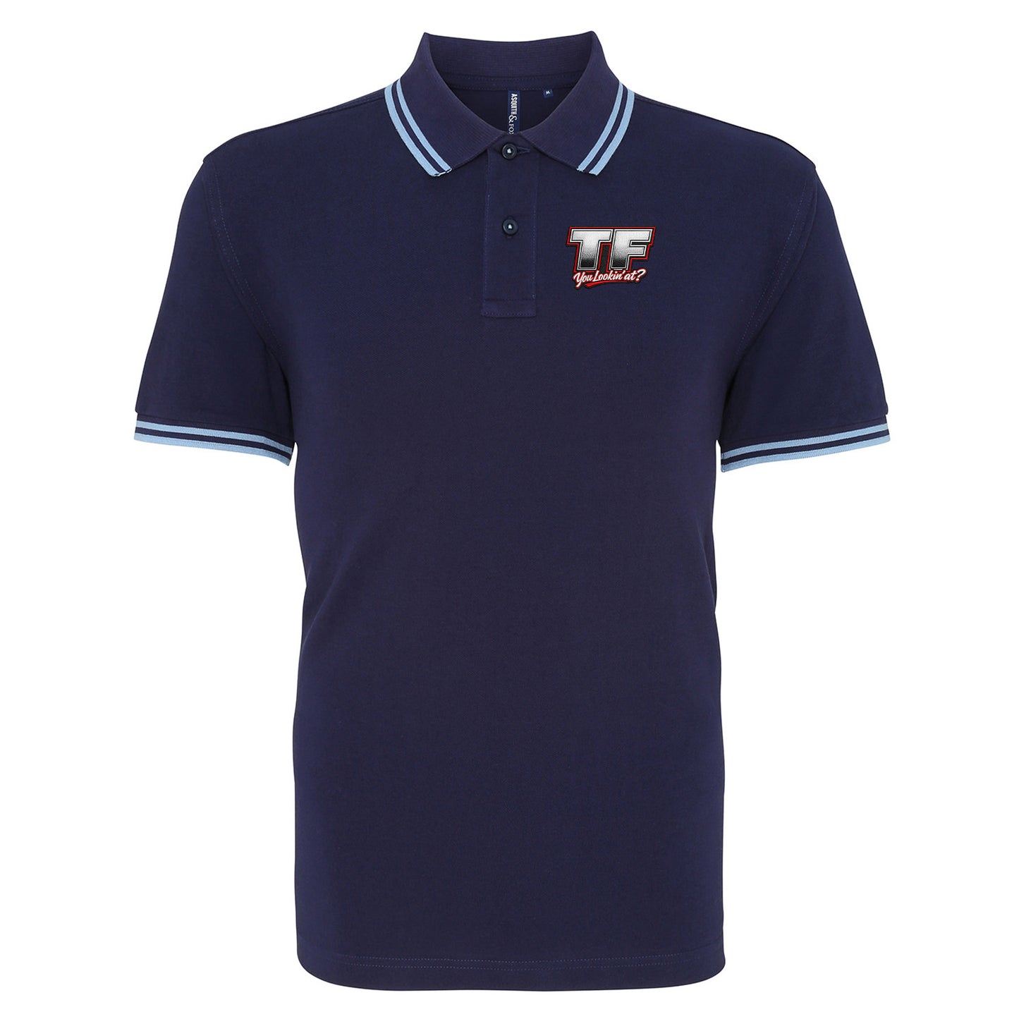 TF You Lookin’ at Tipped Polo Shirt 
