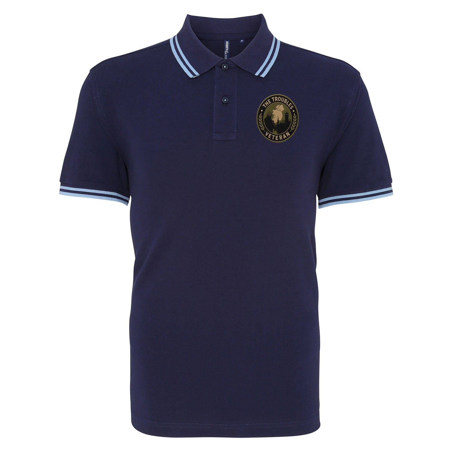 The Troubles Northern Ireland Tipped Polo Shirt