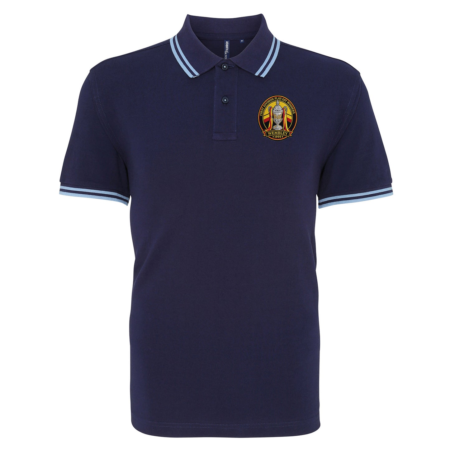 Watford Retro Play Off Winners Tipped Polo Shirt 