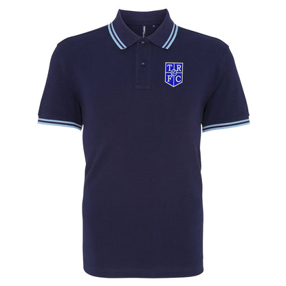 Retro Tranmere 1983 Embroidered Tipped Polo Shirt