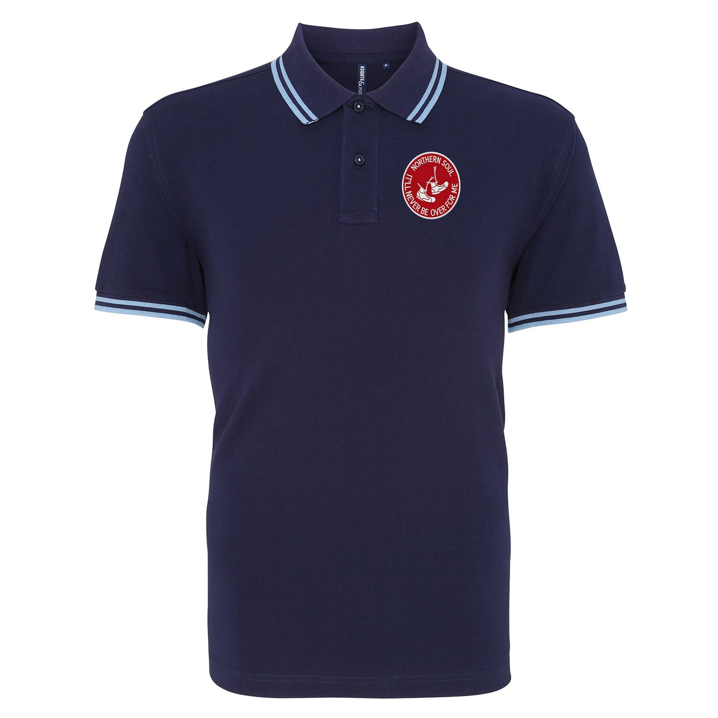 Northern Soul It'll Never Be Over for Me Tipped Polo Shirt