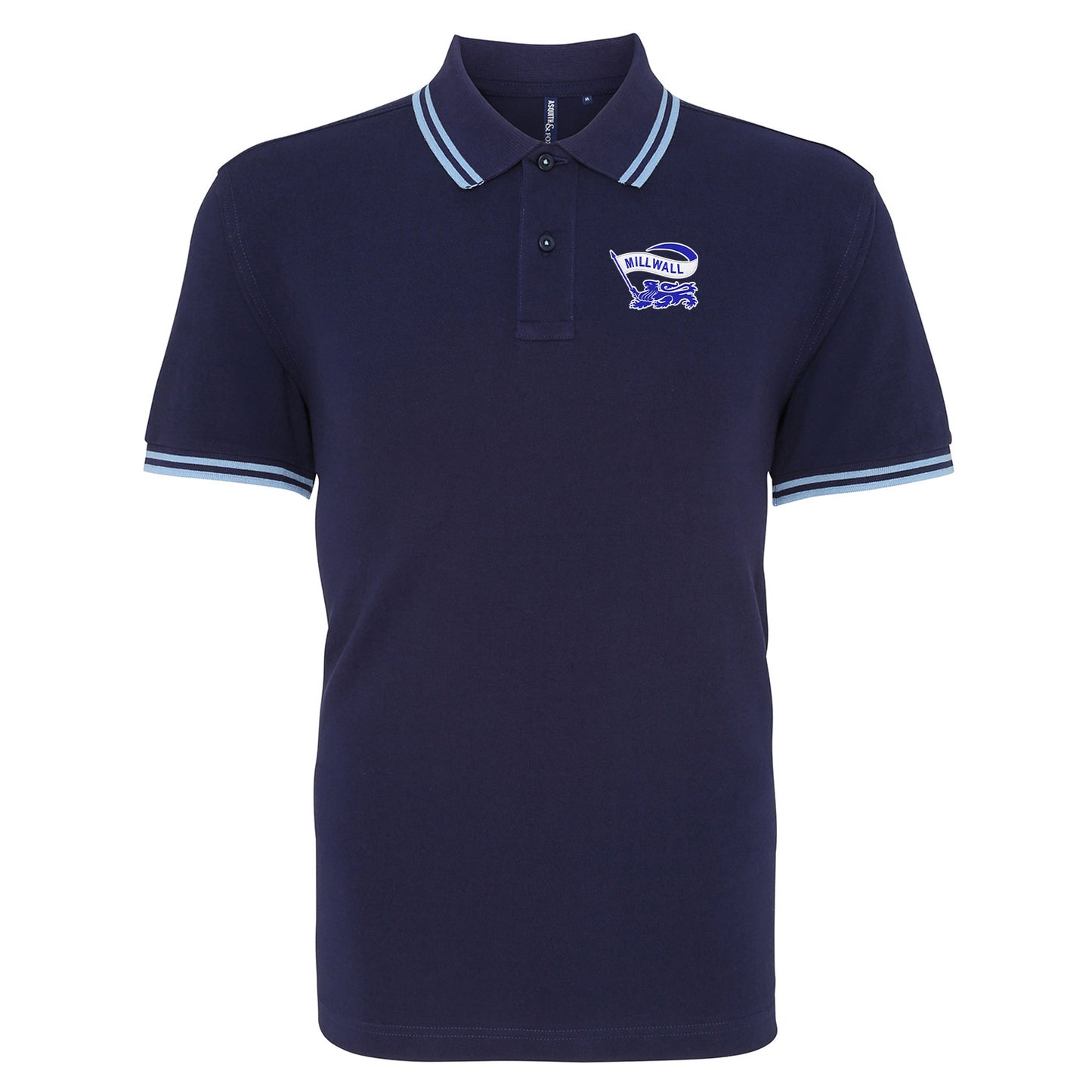 Classic Millwall Football Tipped Polo Shirt 