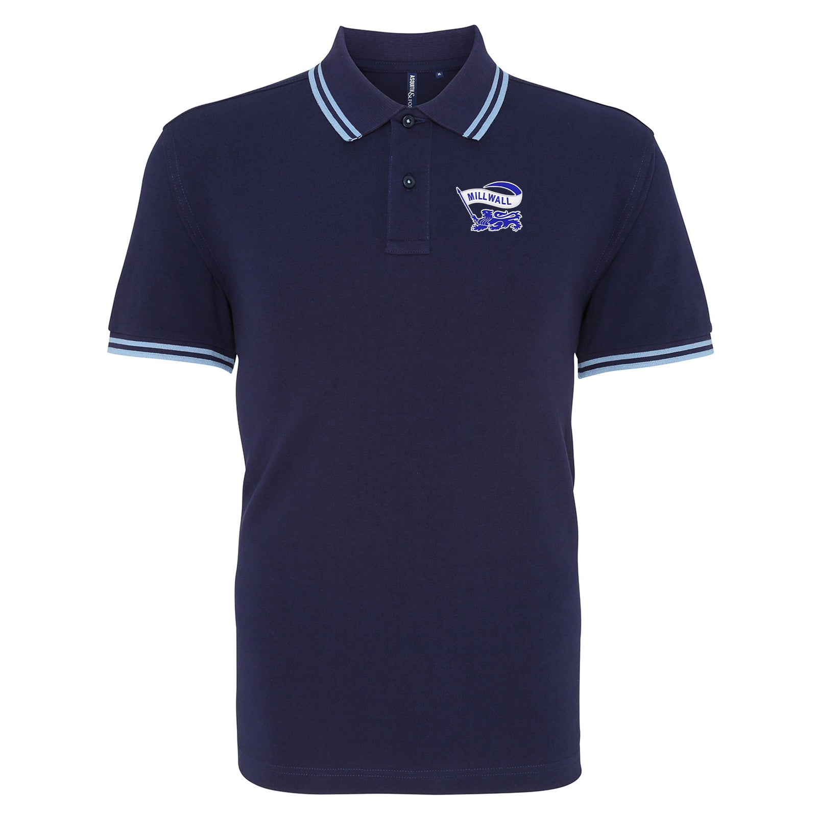 Classic Millwall Football Tipped Polo Shirt 