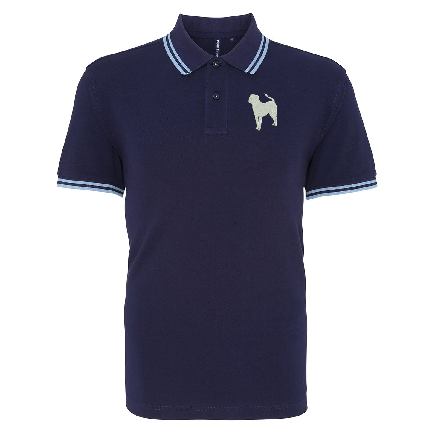Pit Bull Embroidered Tipped Polo Shirt