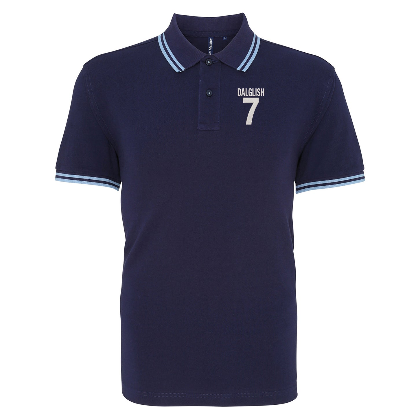 Kenny Dalglish Liverpool Football Tipped Polo Shirt